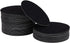 PH PandaHall 60pcs 3 inch Black Lamp Base Felt Adhesive Non-Slip Fiber