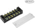 uxcell 2 Pcs Cable Barrier Block Terminal Strip TB-2506L, Dual Rows 6 Positions 600V 25A