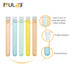 ULAB Scientific White Tube Rack Set, 1pc White Tube Rack and 60pcs Plastic Macaroon Party Tubes