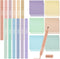 Yinder 12 Pcs Bible Highlighters - No Bleed, Pastel Colors Chisel Tip, 300 Sheets Cream Colors Transparent Sticky