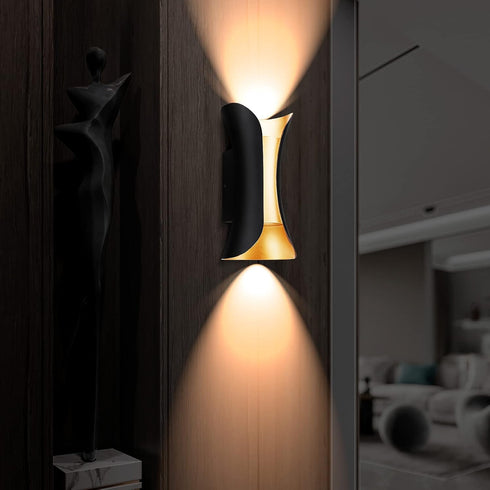 14W 3000K,Outdoor White,IP65 3000K SOKHNA Modern LED Outdoor Waterproof Wall Lamp Porch Wall LampWaterproof Exterior