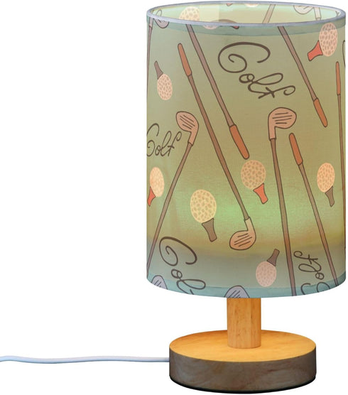 Vozoza Golf Green Sport LED Table Lamp with USB Port Night Light Bedroom Lamps for Nightstand Living Room Dorm Home