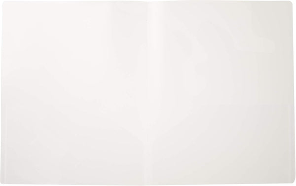 Filexec 2-Pocket Folder, Business Card Die-Cut, Translucent Clear, Pack of 12 (50116-31213)