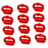 OSALADI 12pcs Decking Board Spacers, Plastic Decorative Nails for Deck Board Spacer Guide