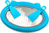 predolo Blue Ice Cream Maker for Homemade Rolled Desserts & Gelato
