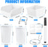 64 Pieces Pegboard Bins with Hooks and Loops, Pegboard Cups Assortment Organizer for Tools Storage Office Garage