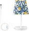 ALAZA Bedside Lamp Lemon Boho Peris Flower Table Lamp for Bedroom Desk