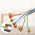 200PCS Waterproof Gel-Filled Orange Clear Button Telephone Wire Connectors, UY Butt Splice Connector K1