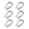 6Pcs M5 Stainless Steel Thimbles, 1/4" Wire Rope Thimbles for Diameter Cable Rigging