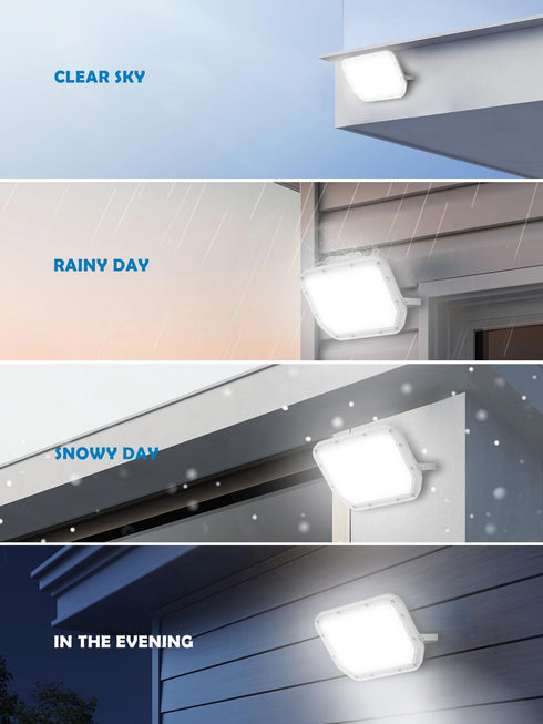 2 Pack 6500k 10000lm Outdoor,100w ELEKICO Super Bright LED Flood Lights Led Outside Lights for Yard Outdoor Waterproof