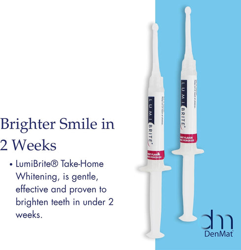 32% 6 2.5 mL LumiBrite Take-Home Whitening Gel Refill Syringes EACH