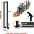PAUANI Children(Black,35cm/13.7in) U-Shaped Side Mount Railing - Indoor Metal Stair Handrail, Safety Non-Slip Deck