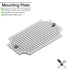 QILIPSU Junction Box with Mounting Plate, 110x80x70mm, Grey Plastic DIY Electrical Project Case, IP67 Waterproof
