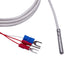 TWTADE PT100 Waterproof Temperature Sensor, Stainless Steel Probe, Range -50?-200?, 6.6Feet, MT-6340-30mm