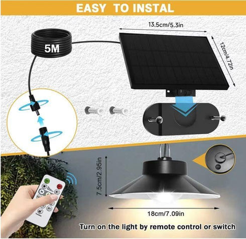 Dawn,4 Lighting|Auto-On|5 Dimmable|Daytime-On) Ip65 papasbox Solar Shed Lights Indoor Outdoor,Led Battery Powered
