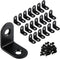 20 Pack 1 Inch Small L Brackets for Wood - Perfect 90