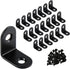 20 Pack 1 Inch Small L Brackets for Wood - Perfect 90