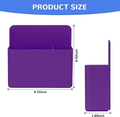 Magnetic Dry Erase Marker Holder, Magnetic Pen Holder for Fridge, School, Office, Home, 1 Pack, Purple