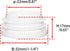 10 32 mm, 1-1/4" Flyshop White Round Ribbed Tube Inserts Chair Table Legs Plastic Plugs Tubing End Caps, Pcs, Outside