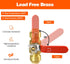 Push Fit Ball Valve, 2 Pack 1/2" Push-Fit Full Port Ball Valve with Disconnect Clip for Water Shut Off