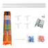 KV121 Terminal Block Kit, 600V 32A 24-12 AWG Compact Lever Wire Connectors,