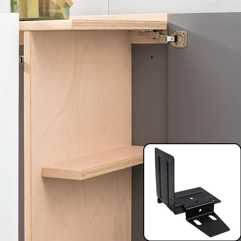 1 Set Joint Right Angle Shelf Bracket L Brackets for Bathroom Cabinet Heavy Duty Iron Corner Brace Shelf Supporter