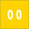 Smead DCC Color-Coded Numeric Label, 0, Yellow, 250 Labels per Roll (67420)