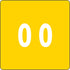 Smead DCC Color-Coded Numeric Label, 0, Yellow, 250 Labels per Roll (67420)