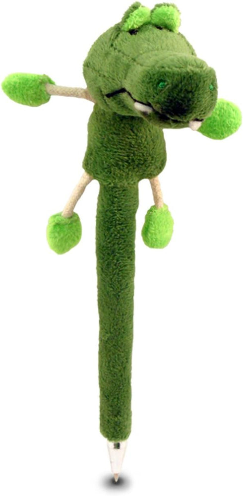 Puzzled DolliBu Green Alligator Plush Pen - Cute and Soft Wild Life