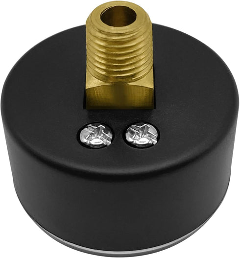 Poolzilla Back Mount Pressure Gauge, ¼” NPT Thread, Measures 0-30PSI/0-200 KBA