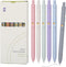 Gel Pens, 6Pcs Smooth Writing Fine Point Tip 0.5mm for Journaling, Black Ink Cute Pens for Aesthetic School Office
