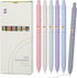 Gel Pens, 6Pcs Smooth Writing Fine Point Tip 0.5mm for Journaling, Black Ink Cute Pens for Aesthetic School Office