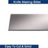 Knife Blade Steel, 1095 High Carbon Flat Stock, 12" x 3" x 0.12" Billet for Knife Making