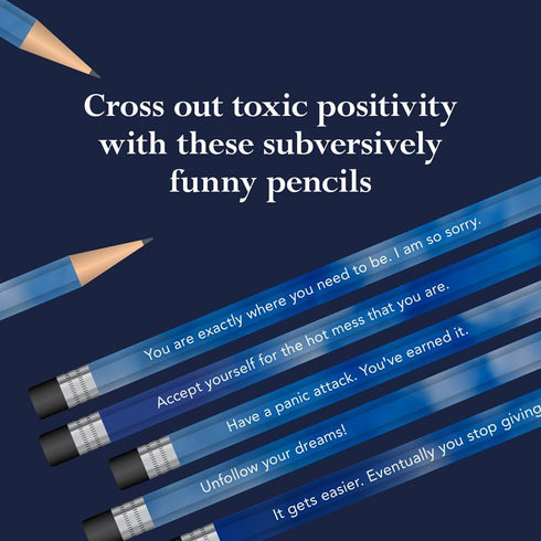 Chronicle Books Disappointing Affirmations Pencils