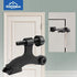 HOMOTEK 12 Pack Hinge Pin Black Door Stopper - Adjustable Heavy Duty Door Stopper 2-1/2"x1-3/4” with Black Rubber