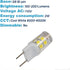 2-Pack G8 17 Bulb 2835 HQRP Bi-Pin LEDs Light SMD Cool White for Light Fitting, Desk Lamps, Wall Mounts Sconces