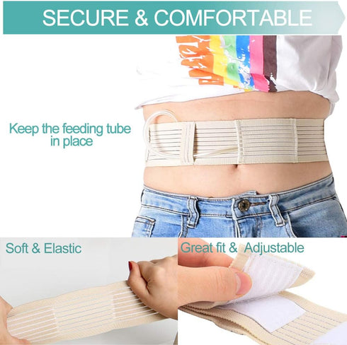 Breathable Peritoneal Dialysis Belt - Stretch G/Peg Feeding Tube Holder, Medical Nursing Supplies, Medium
