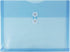 JAM PAPER Plastic Envelopes with Button & String Tie Closure, Blue, 12/Pack