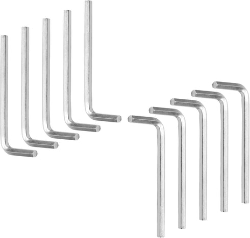 4mm Hex Key Wrench, Allen key Wrench, L Shaped Wrench, Hex Key Hexagon Head Replacement, Small Hex Wrench for Repairing Bike, Furniture(10Pcs) by Piutouyar
