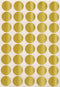Royal Green Gold Sealing Sticker Round 3/4" inch - 600 Pack Holiday Envelope Seals