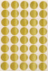 Royal Green Gold Sealing Sticker Round 3/4" inch - 600 Pack Holiday Envelope Seals
