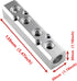 4 Way Pneumatic Manifold Air Distribution Block, Compressed Air Manifold Pneumatic Block, Air Coupler Fast Connector for Pneumatic Air Compressor by XMHF