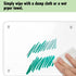 Note Board Refrigerator Dry Erase Board Magnetic Clear 15”x11", Includes 4 Dry Erase Markers (White)