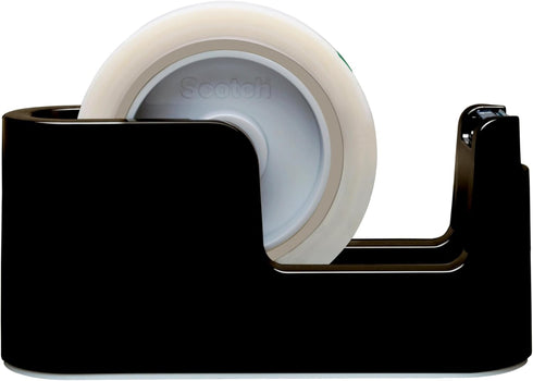 Scotch Deluxe Tape Dispenser, Black (C24) by Scotch