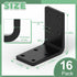Furniture,16 2.4''x2.4''x1.2'' Braces,11-ga L Brackets for Wooden Pcs Corner Extra Thick Heavy Duty Shelf Bracket,Metal