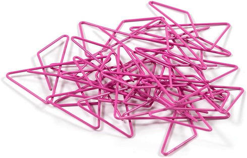JAM PAPER Colorful Butterfly Clips - Pink Paper Clamps, 15/Pack