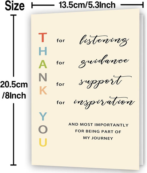 Funny Thank You Card to Teacher,Unique Appreciation Thank You Gifts for Mentor, Coach, Educator,Friends, Great Thank