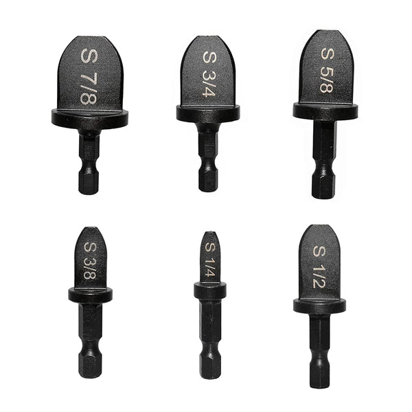 6pcs HVAC Repairing Set Air Conditioner Copper Tube Expander with Manual Pipe Swage Expander Drill Bits