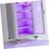 4pcs ULTECHNOVO Transparent Swivel Casters with Brake Wheels for Furniture Cabinets and Rolling Carts for Trade Shows