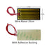 YYSOLDER 5PCS Film Heater Plate 50mmx100mm(12v 14w) Adhesive Pad Flexible Polyimide Heater Plate Adhesive PI Heating Elements Film